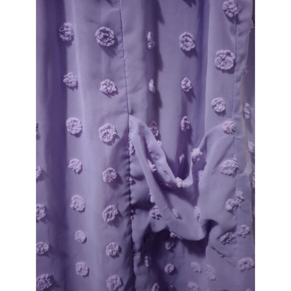 MIHOLL Womens V Neck Short Sleeve Ruffle Loose Summer Flowy Mini Dress XXL - Picture 6 of 13